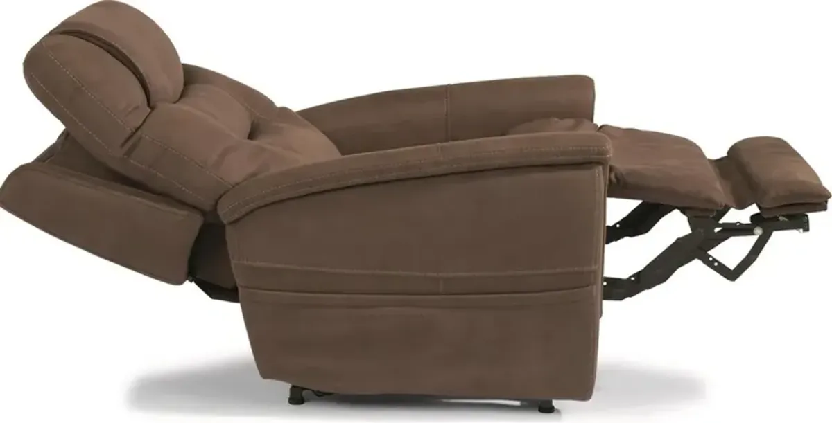 Flexsteel Shaw Brown Power Lift Recliner