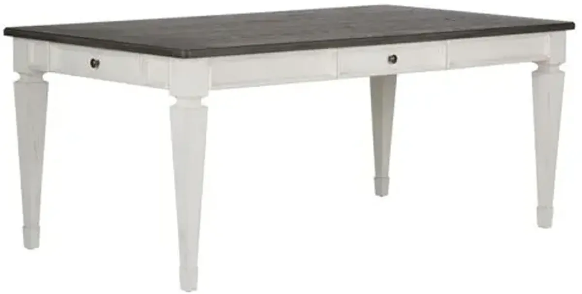 Liberty Furniture Allyson Park Wire Brushed White Rectangle Dining Table