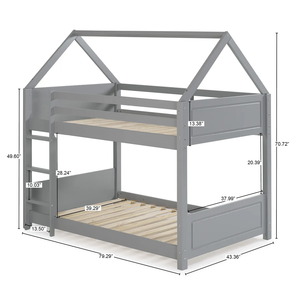 MAISON TWIN BUNK BED - GREY