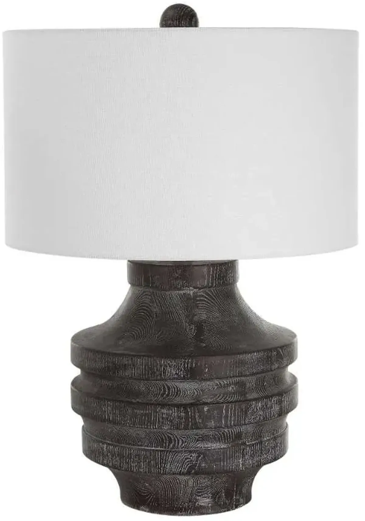 Uttermost Timber Black/White Table Lamp