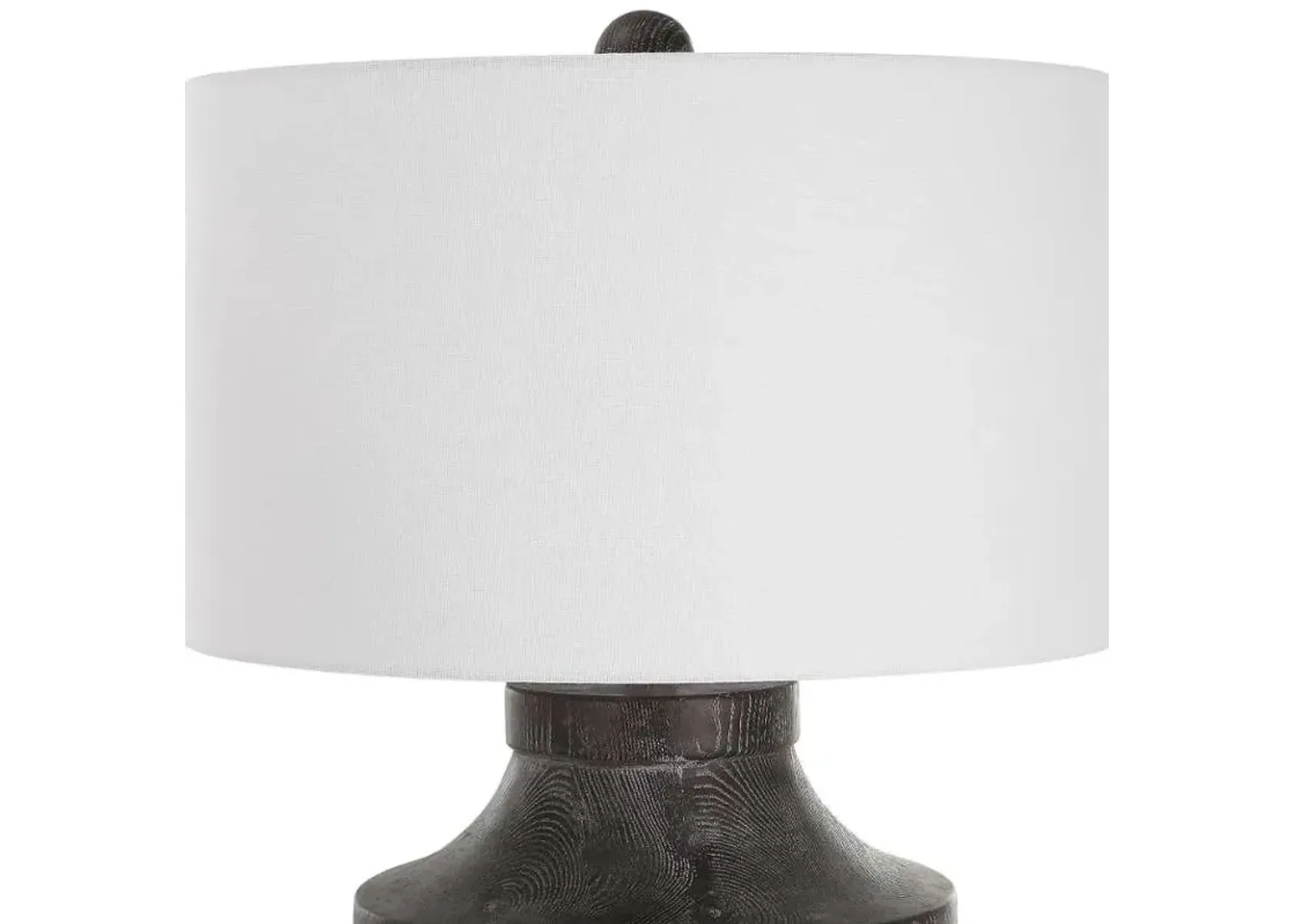 Uttermost Timber Black/White Table Lamp