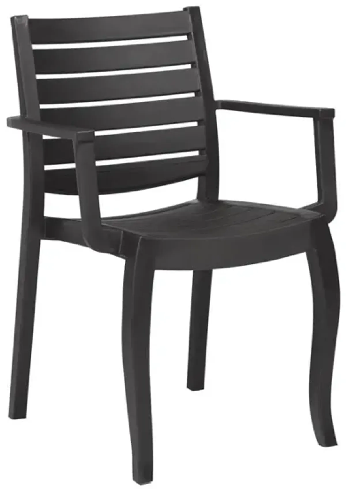 Rainbow Outdoor Zeus Wood Armchair in Anthracite