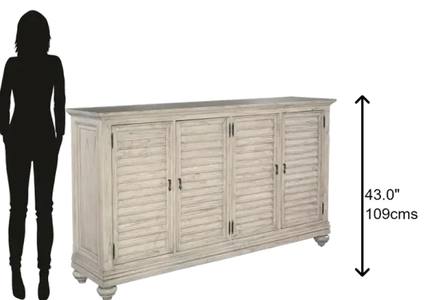 Hekman Louvered Door Entertainment Center Ln