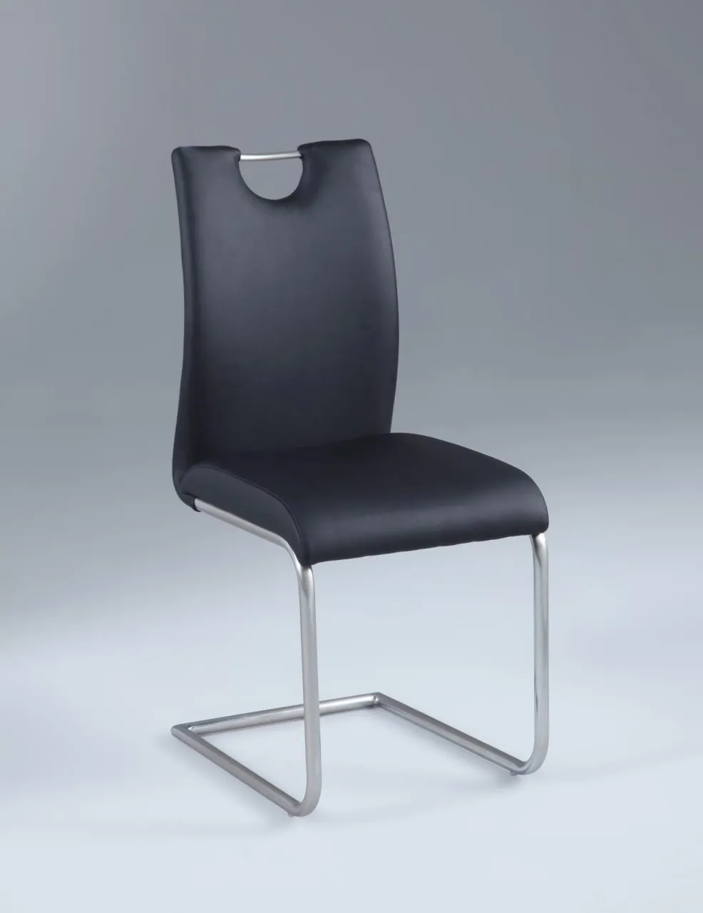 CARINA BLACK HANDLE BACK CANTILEVER SIDE CHAIR