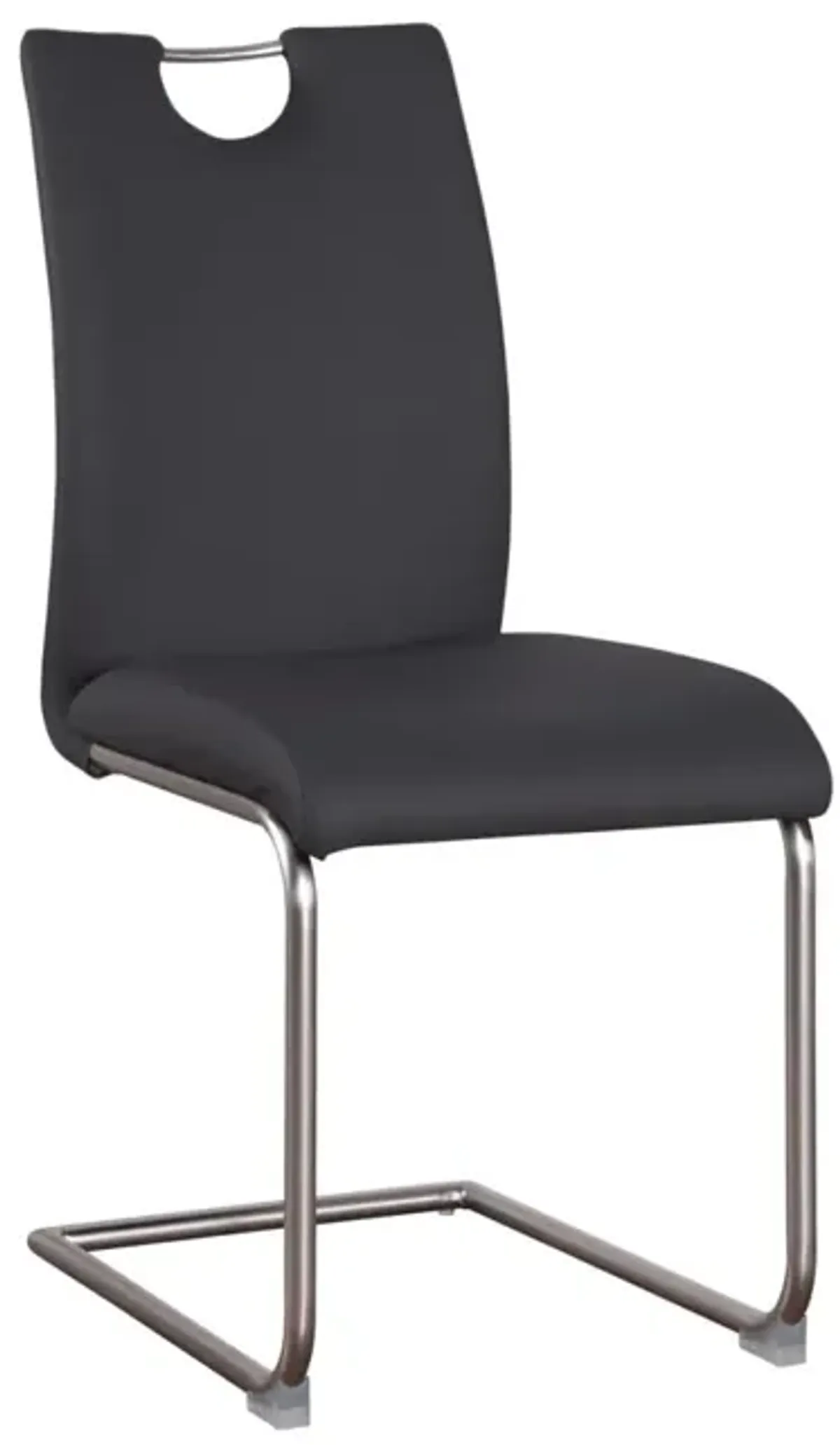 Chintaly Carina Black Handle Back Cantilever Side Chair