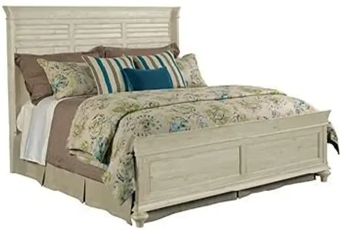 Kincaid Queen Shelter Weatherford Cornsilk Complete Bed