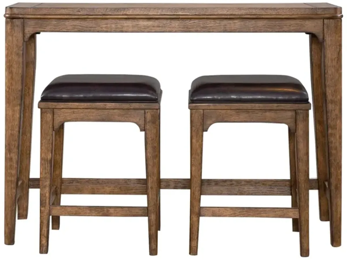 Ashford 3-Piece Sienna Bar Table & Stools Set