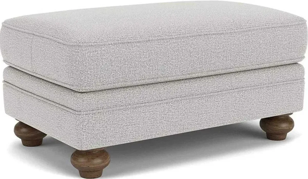 Flexsteel Winston Silver Glacier Cocktail Ottoman