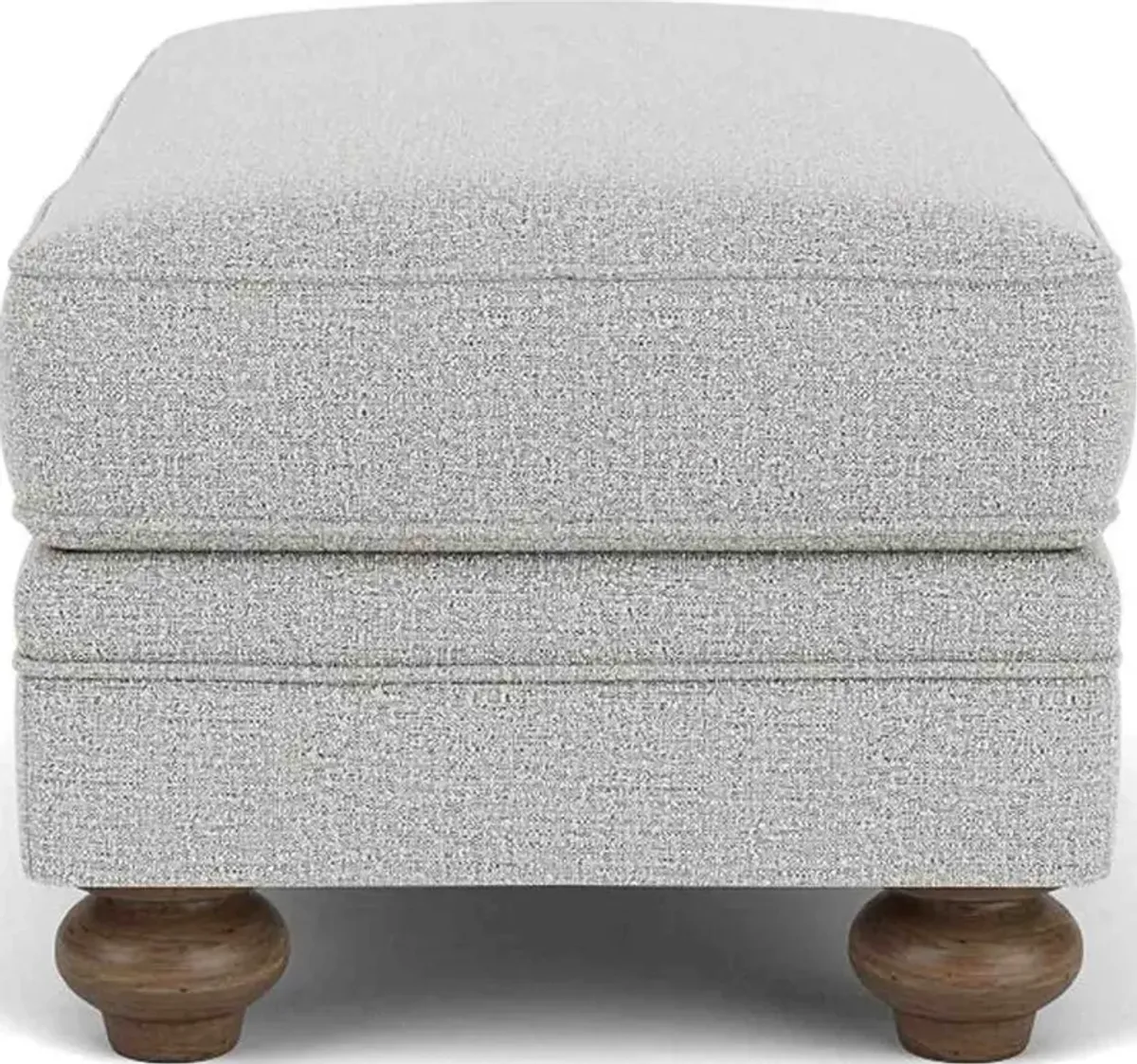 Flexsteel Winston Silver Glacier Cocktail Ottoman