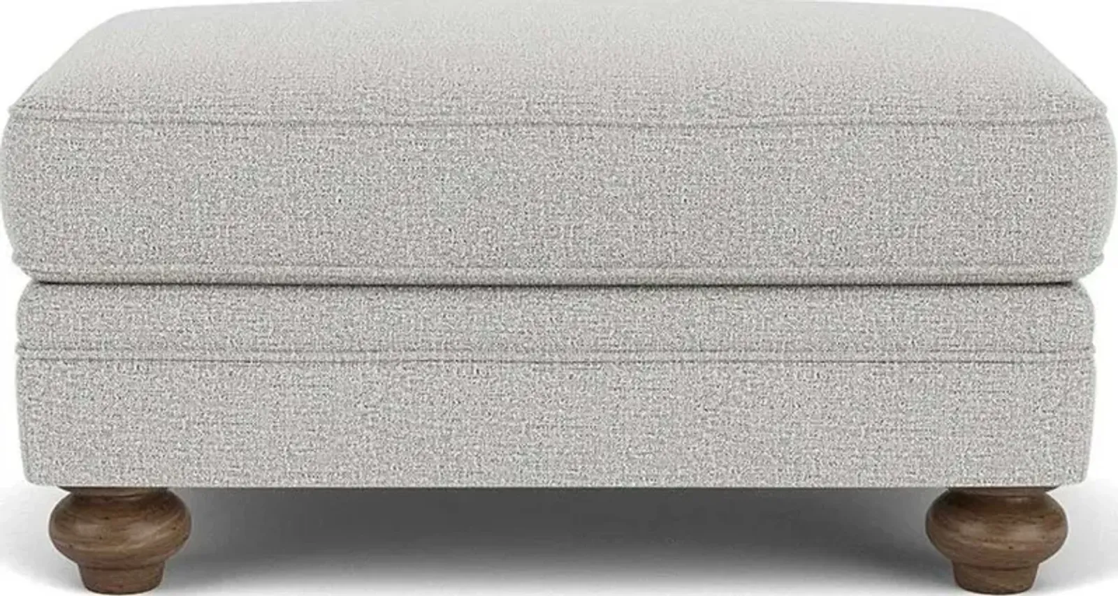 Flexsteel Winston Silver Glacier Cocktail Ottoman