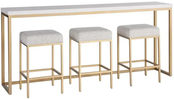 Universal Love. Joy. Bliss. Miranda Kerr Home Soft Gold Metal Console Bar Table