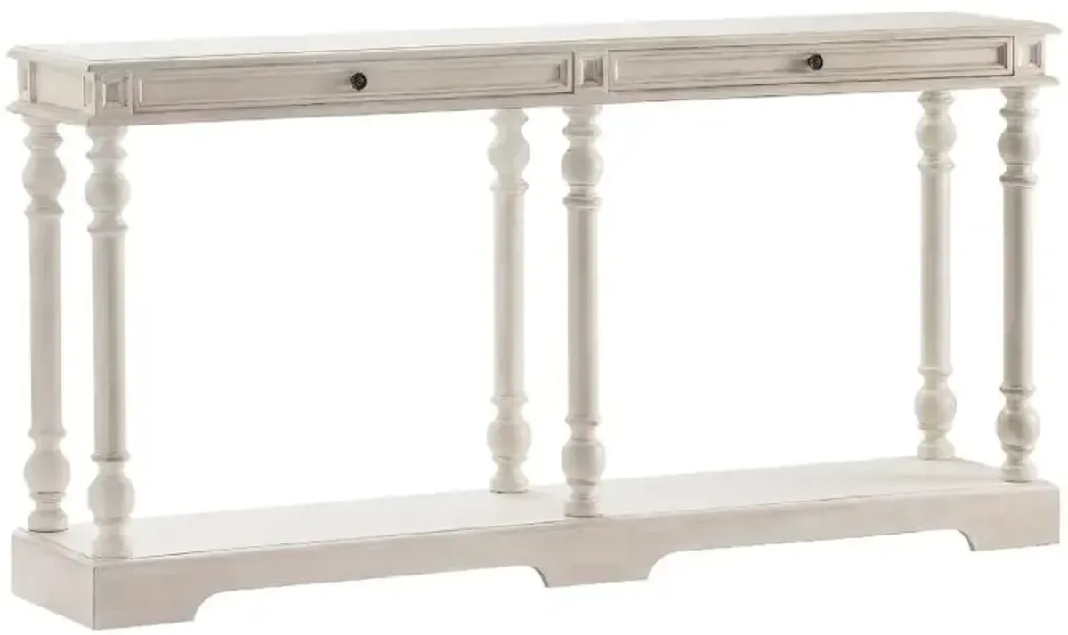 Crestview Carrollton Off-White Console Table