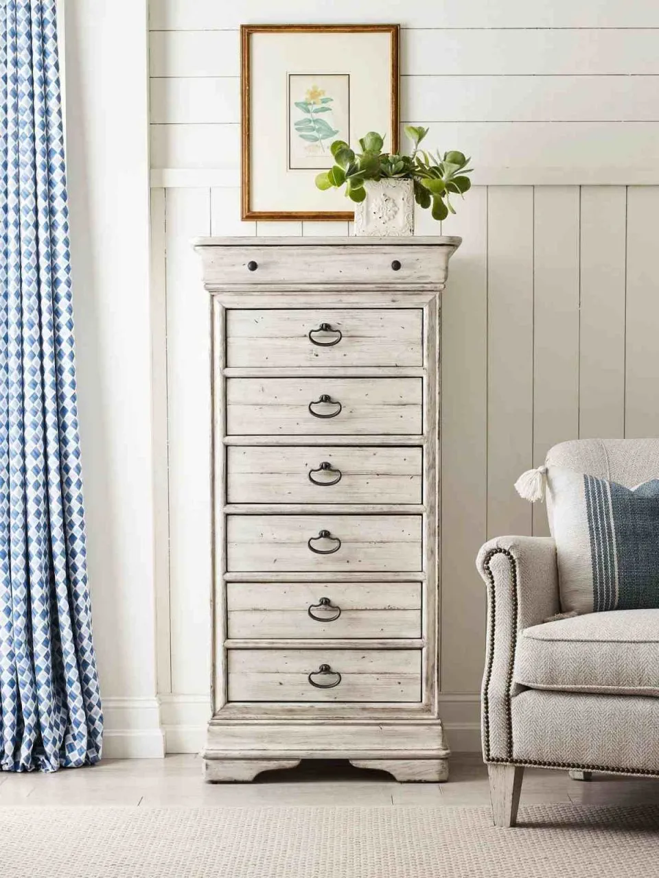 SELWYN WALKER 7 DRAWER SEMAINIER - COTTAGE FINSIH