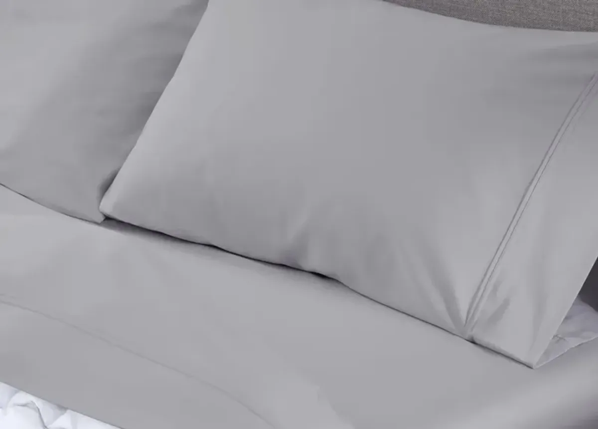 Bedgear Twin Light Grey Hyper Cotton Sheet Set