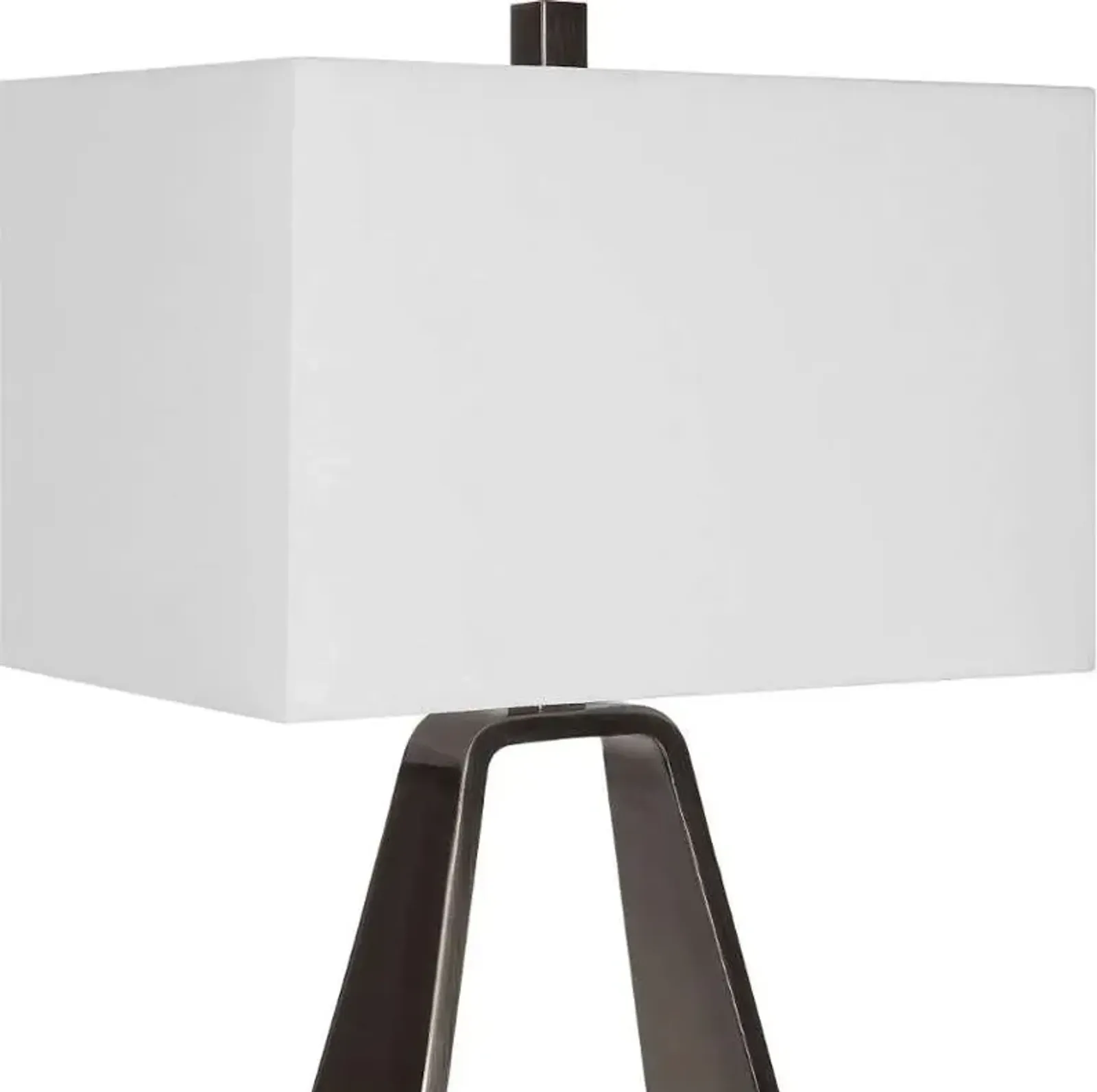 Uttermost Halo Nickel/White Open Table Lamp