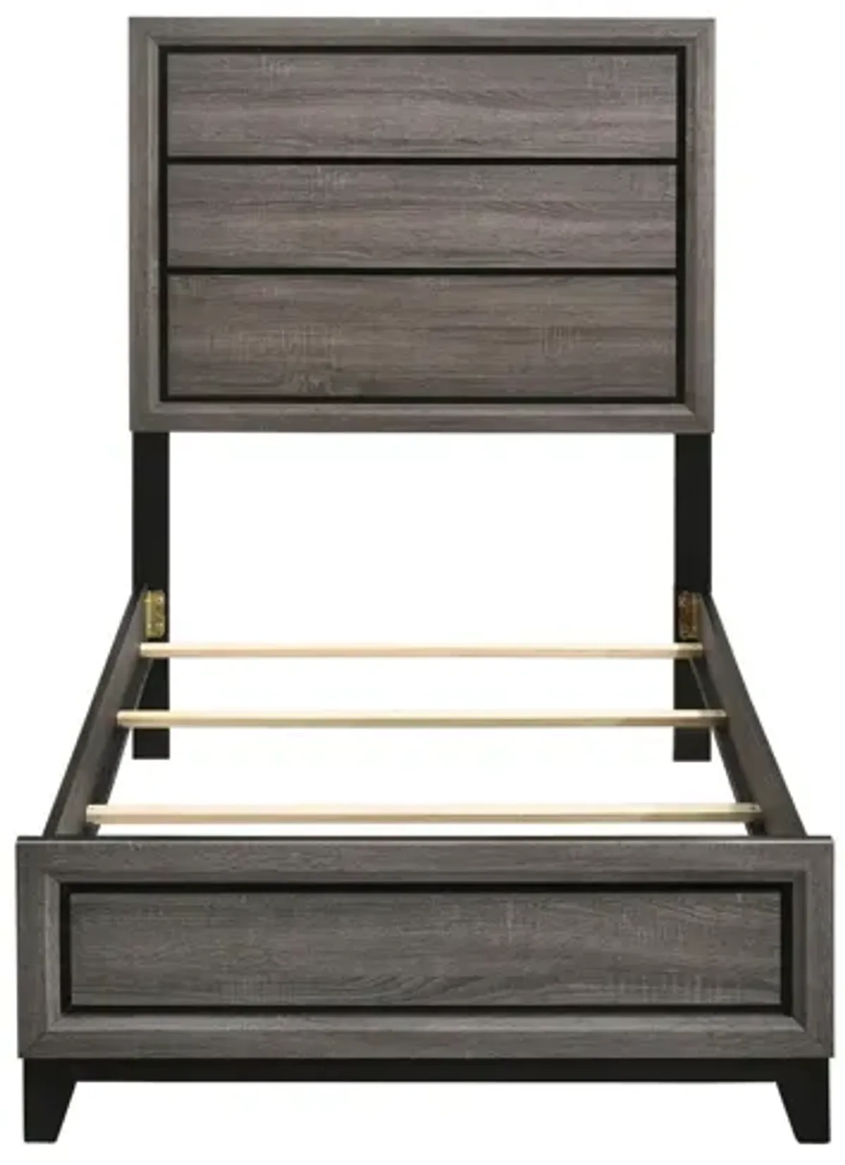 Coaster Watson Wood Twin Panel Bed Grey Oak