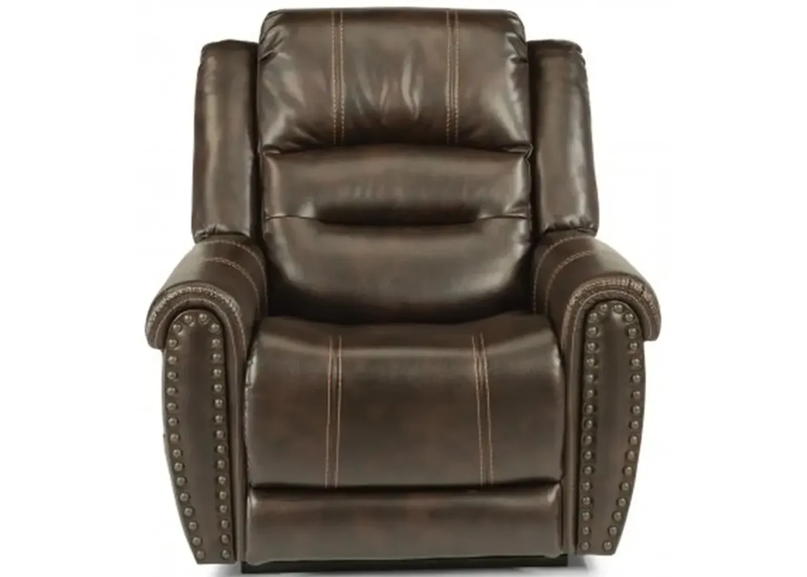 Flexsteel Oscar Brown Power Recliner with Power Headrest