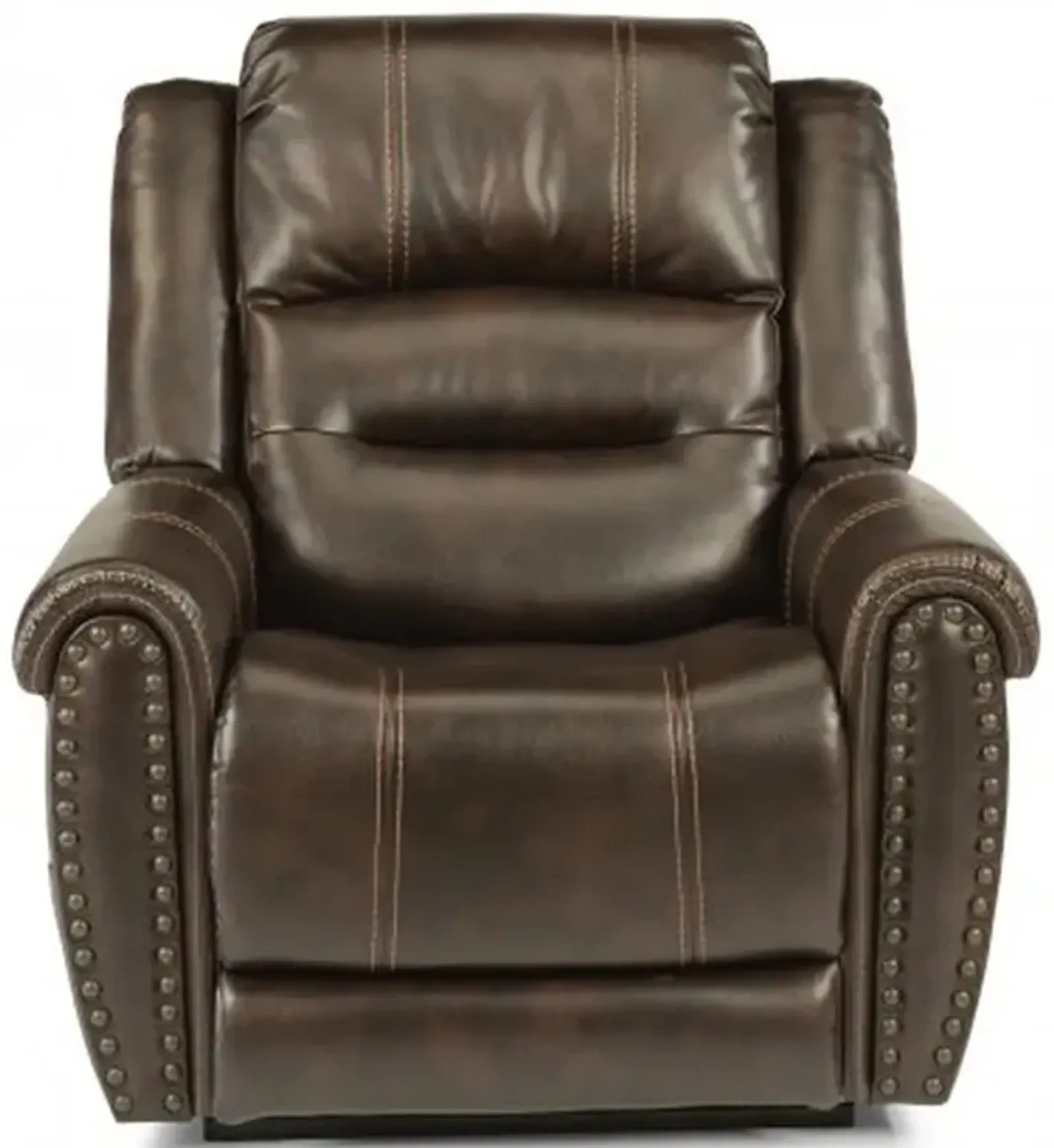 Flexsteel Oscar Brown Power Recliner with Power Headrest