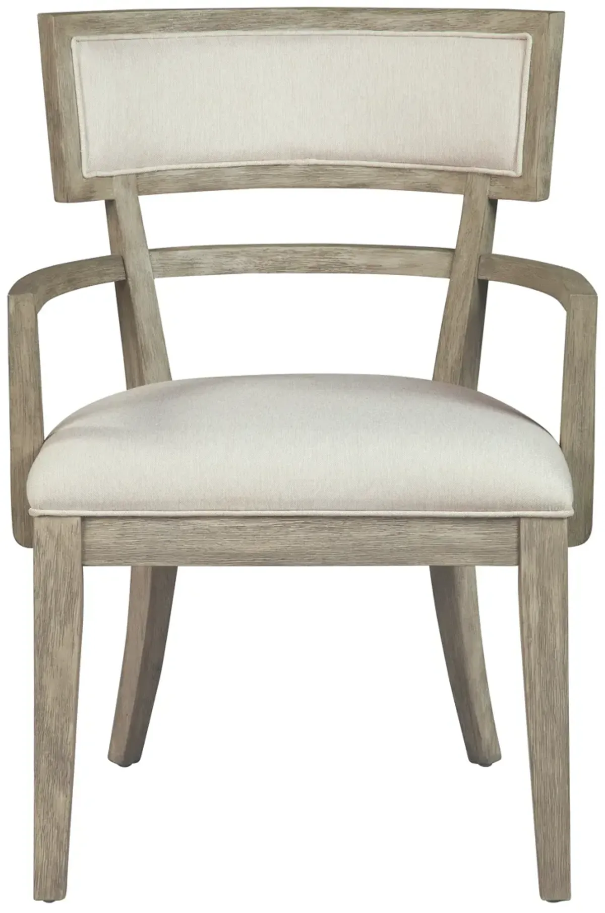 Hekman Dining Arm Chair Sandblasted Gray Finish Bedford Park