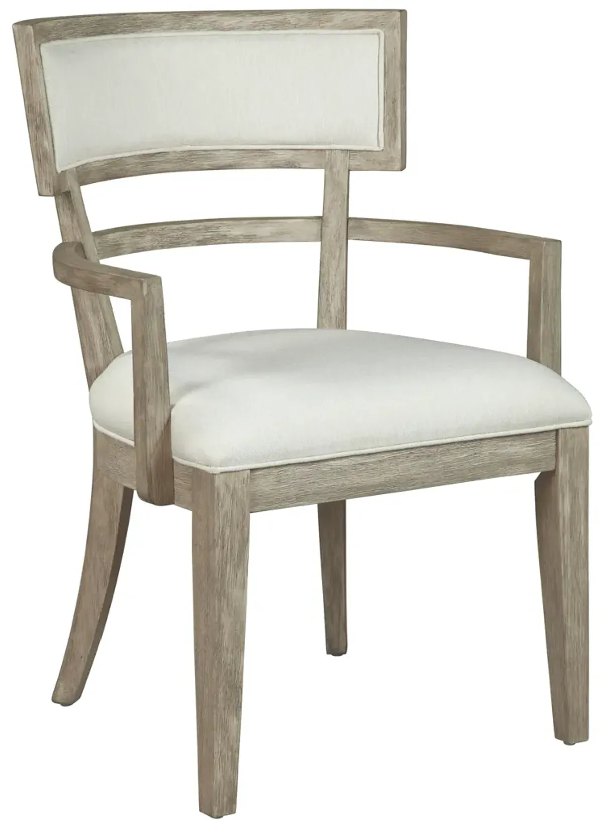 Hekman Dining Arm Chair Sandblasted Gray Finish Bedford Park