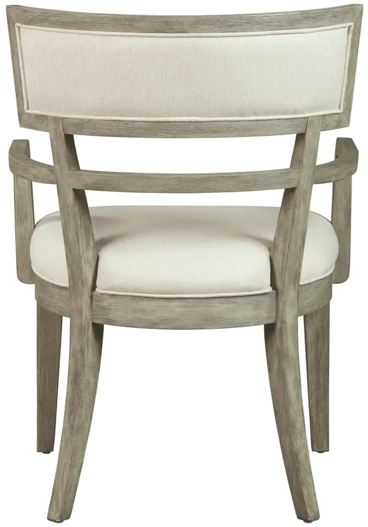 Hekman Dining Arm Chair Sandblasted Gray Finish Bedford Park
