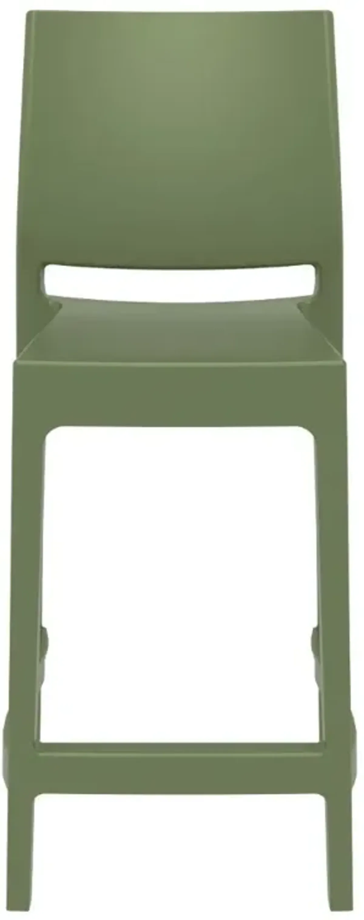 Maya Resin Counter Stool Olive Green