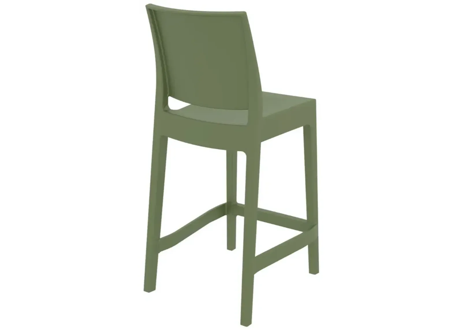 Maya Resin Counter Stool Olive Green