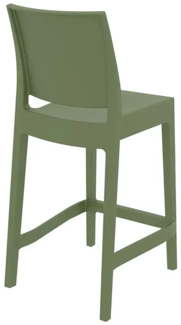 Compamia Maya Resin Counter Stool Olive Green