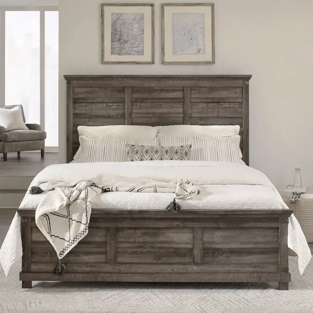 Liberty Furniture Lakeside Haven Brownstone Opt King Panel Bed