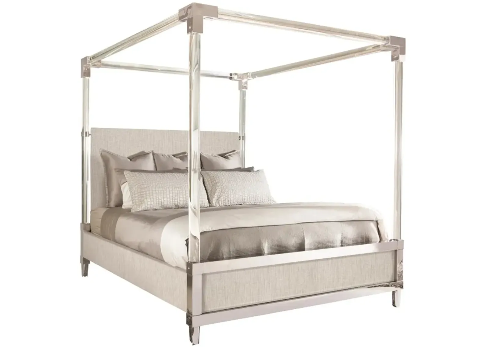 Bernhardt Rayleigh Fabric Canopy Bed King