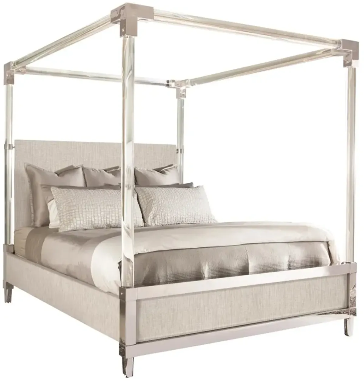 Bernhardt Rayleigh Fabric Canopy Bed King