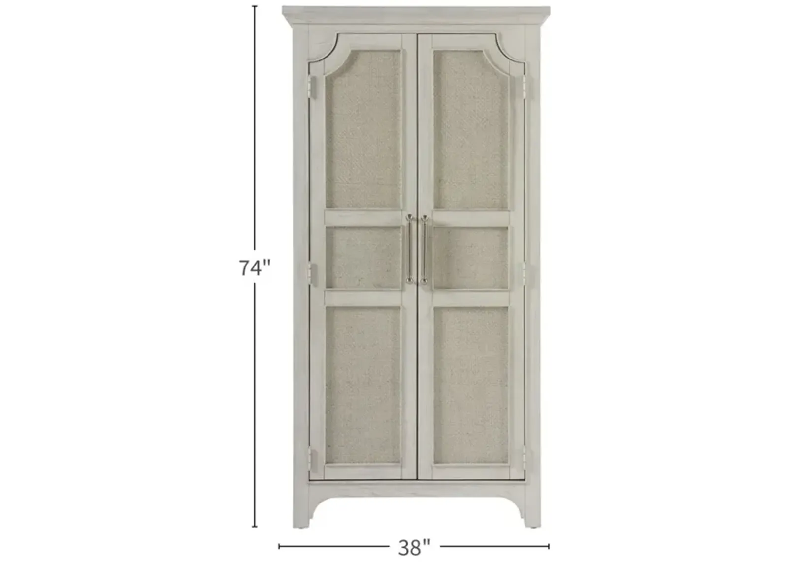 Universal Escape Coastal Living Home Sandbar Narrow Armoire Cabinet