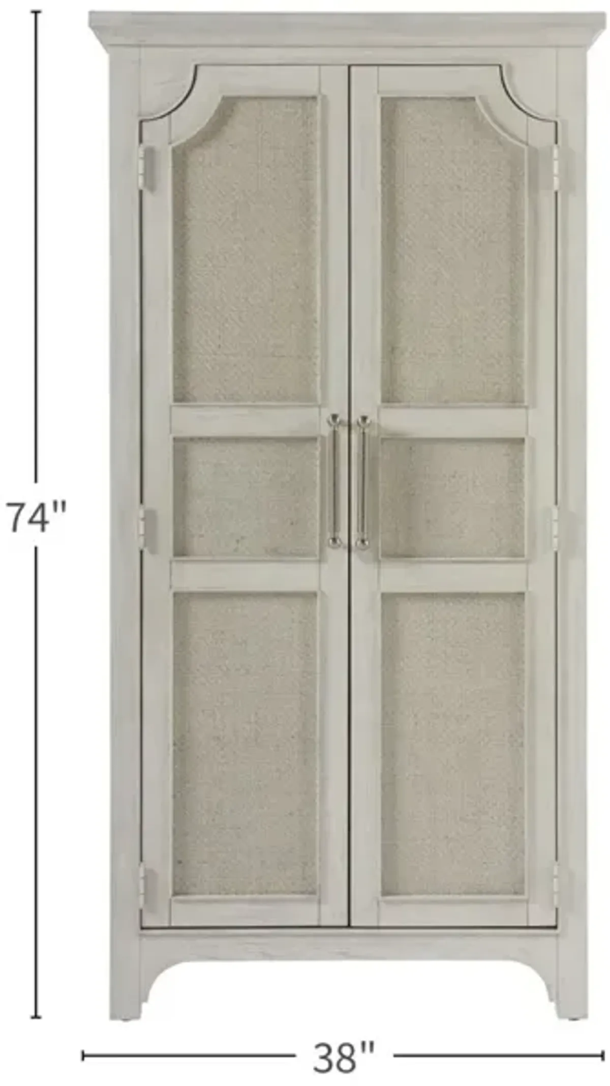 Universal Escape Coastal Living Home Sandbar Narrow Armoire Cabinet