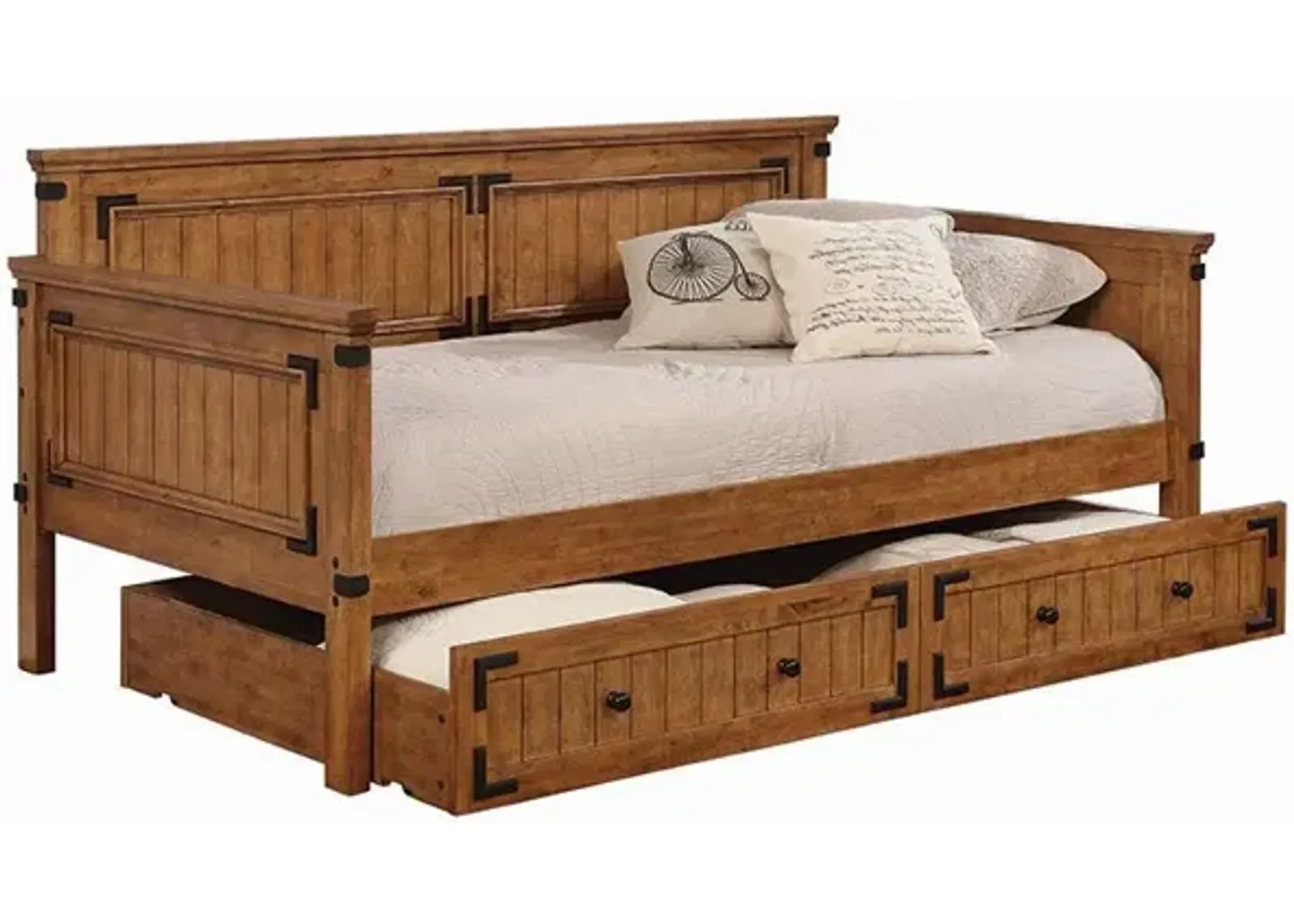 Coaster Oakdale Wood Twin Daybed Rustic Honey