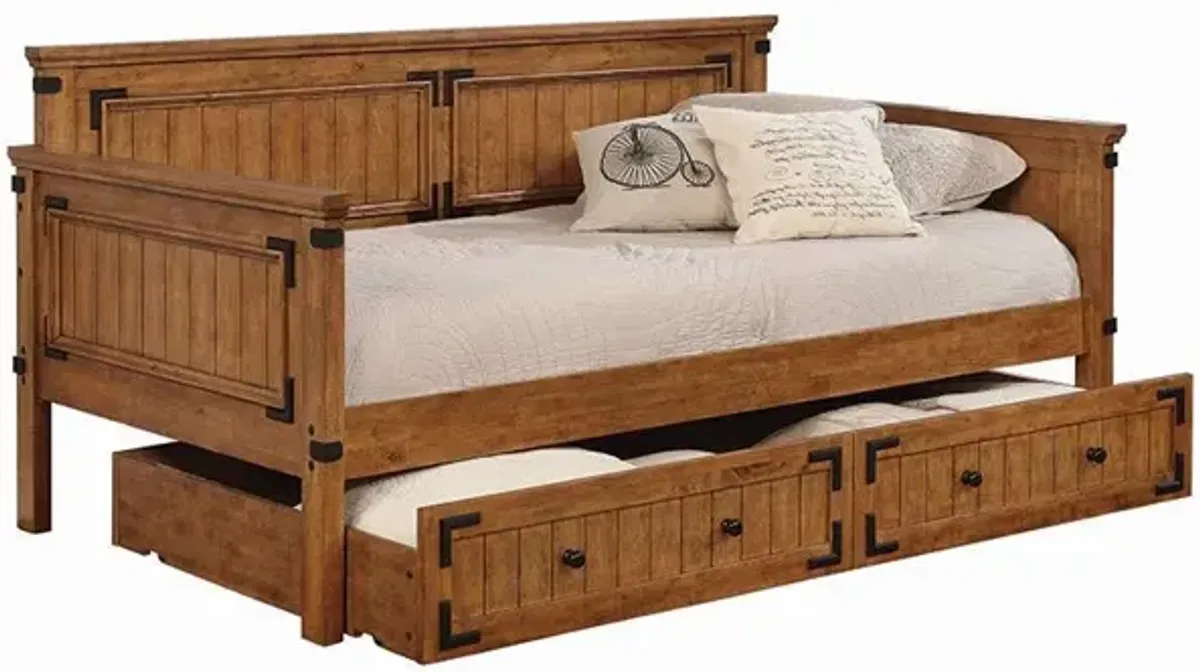 Coaster Oakdale Wood Twin Daybed Rustic Honey