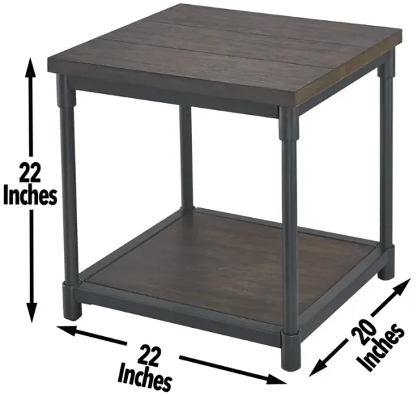 Steve Silver Prescott Smoky Oak End Table