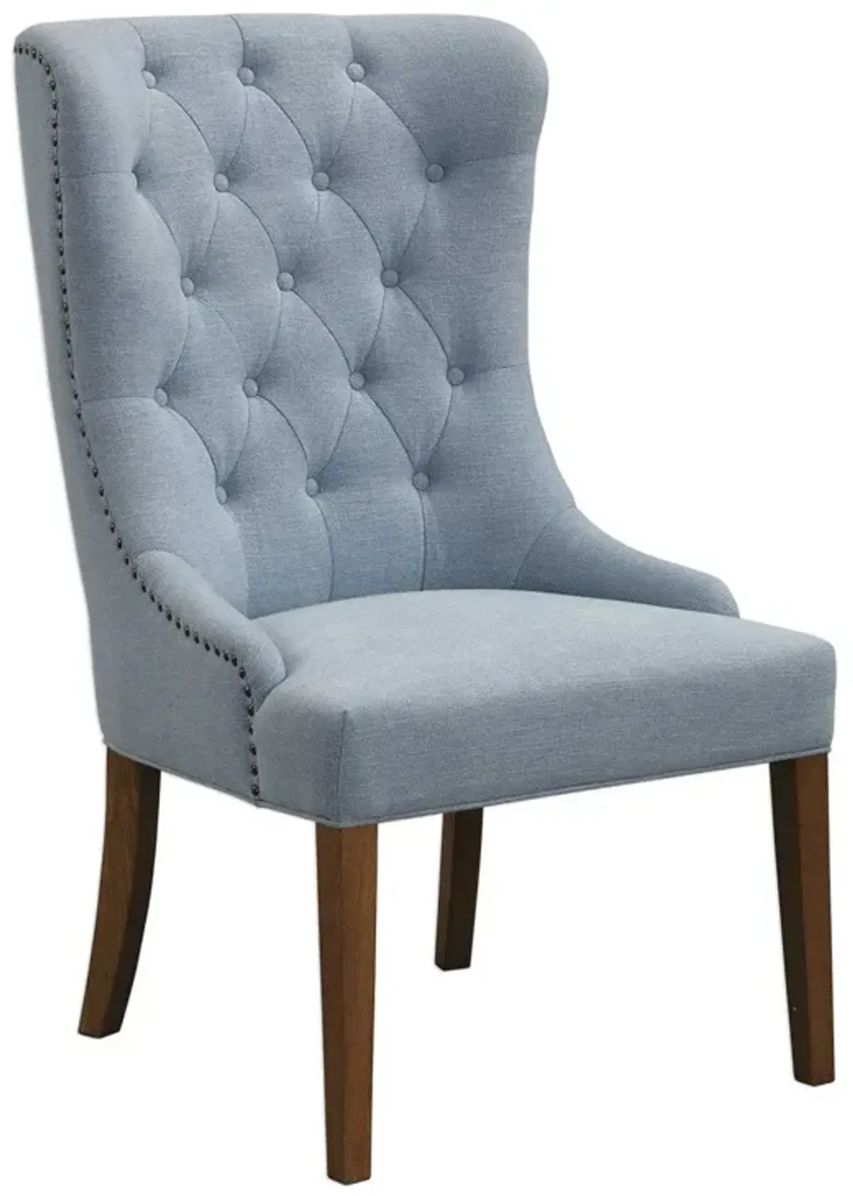 Uttermost Rioni Light Slate Blue Wing Chair