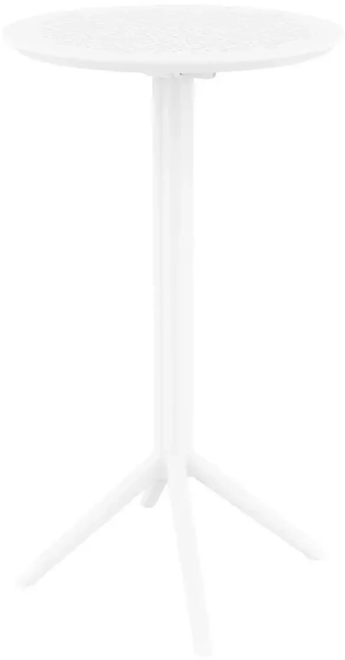 Compamia 24 Inch Outdoor Sky Round Folding Bar Table White