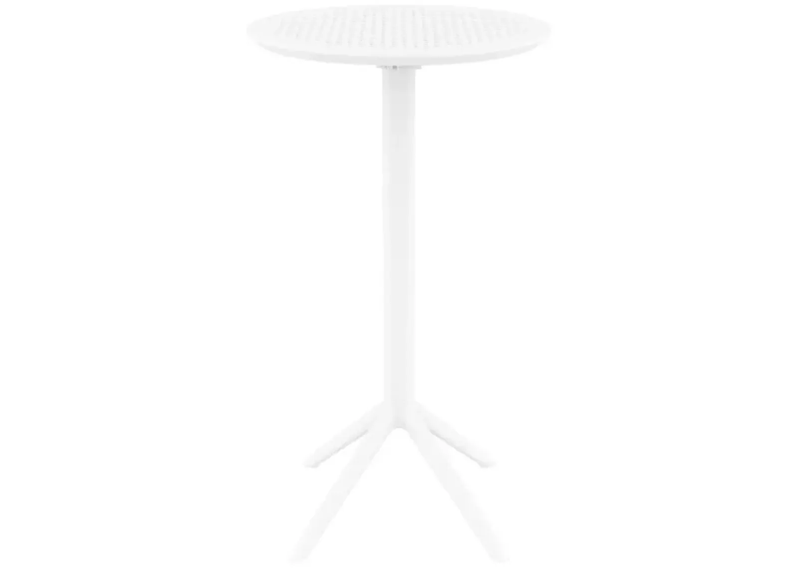 Compamia 24 Inch Outdoor Sky Round Folding Bar Table White