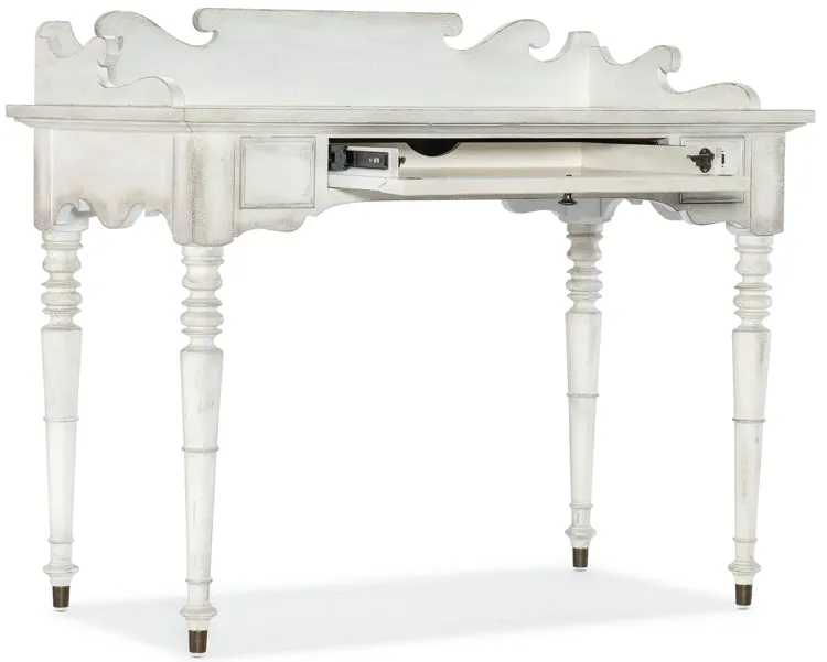 WHITE CHARLESTON WRITING DESK