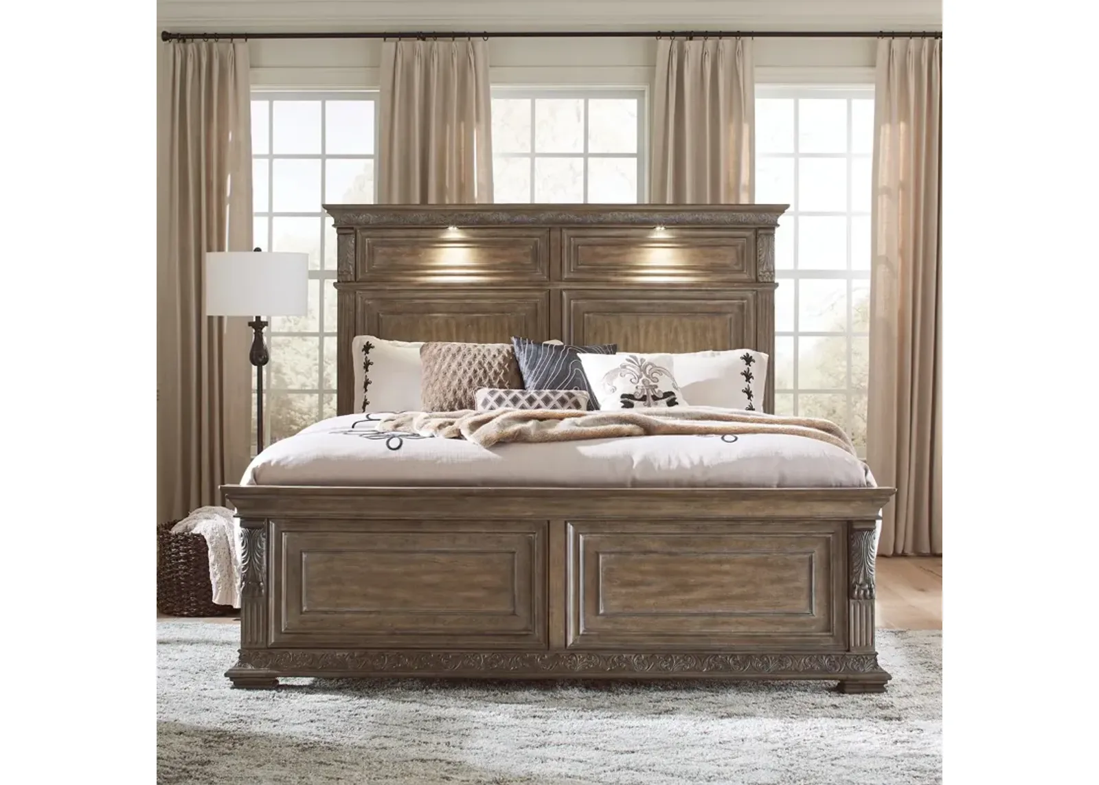 Liberty Furniture Carlisle Court Chestnut Queen Panel Bed