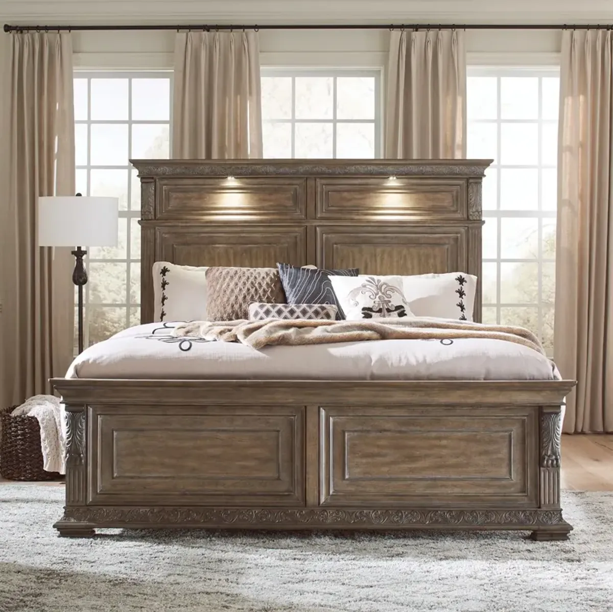 Liberty Furniture Carlisle Court Chestnut Queen Panel Bed