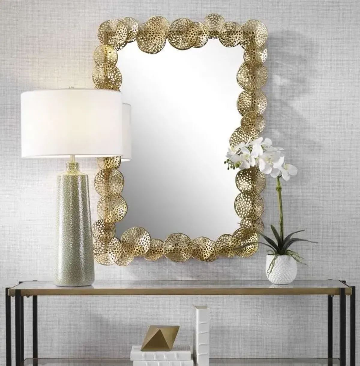 RIPLEY GOLD LOTUS MIRROR