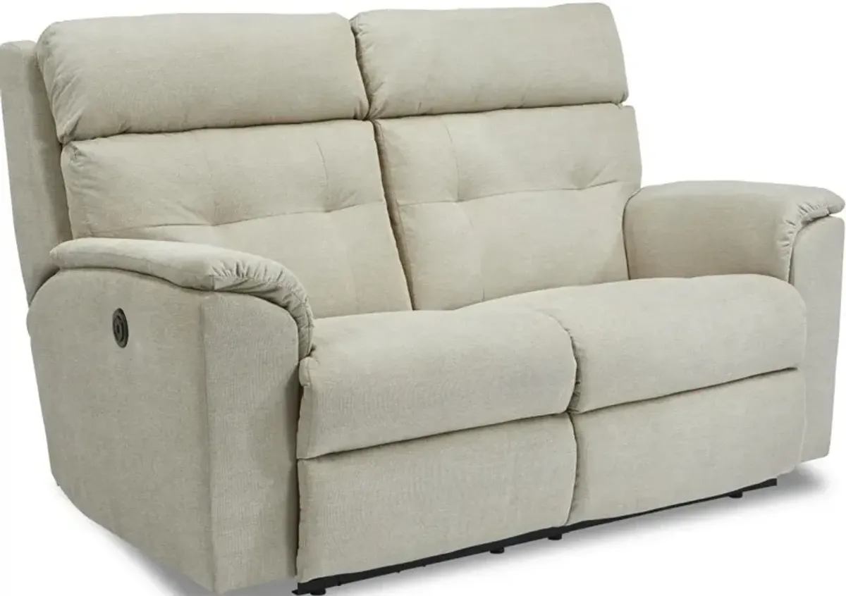 Flexsteel Mason Cashmere Power Reclining Loveseat