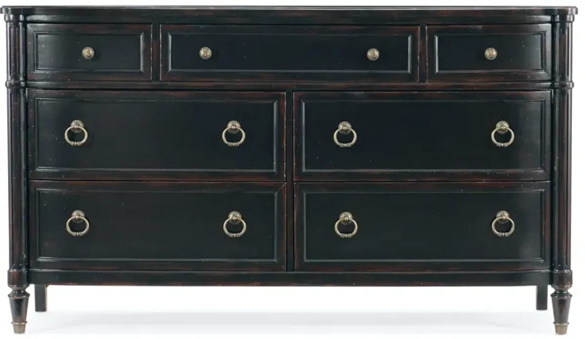 Hooker Furniture Charleston Black Seven Drawer Dresser