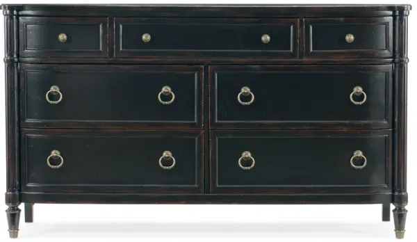 Hooker Furniture Charleston Black Seven Drawer Dresser