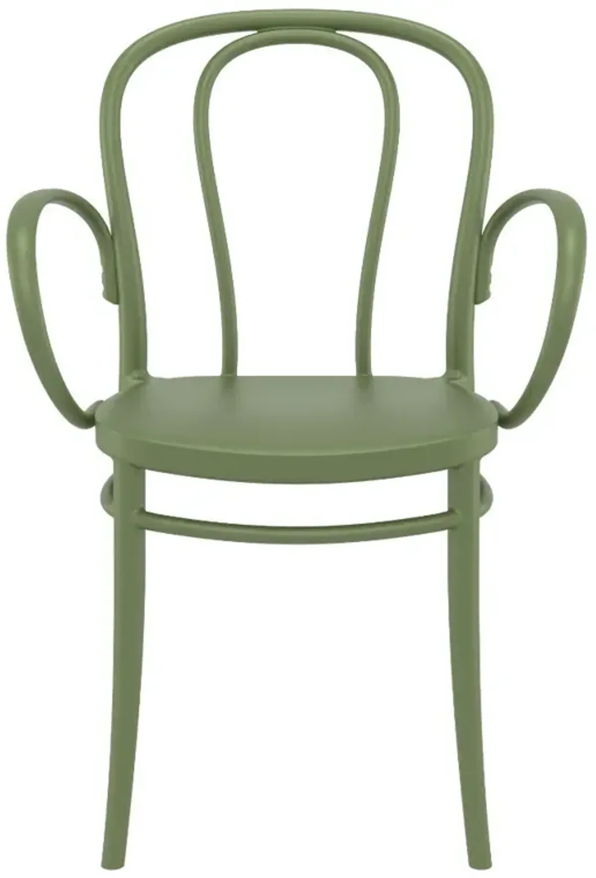 Compamia Victor XL Resin Outdoor Arm Patio Chair Olive Green