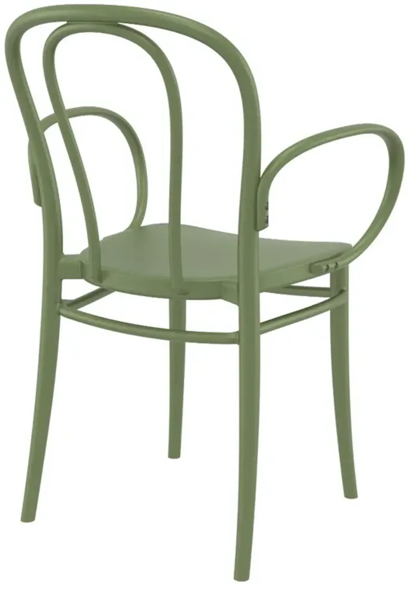 Compamia Victor XL Resin Outdoor Arm Patio Chair Olive Green