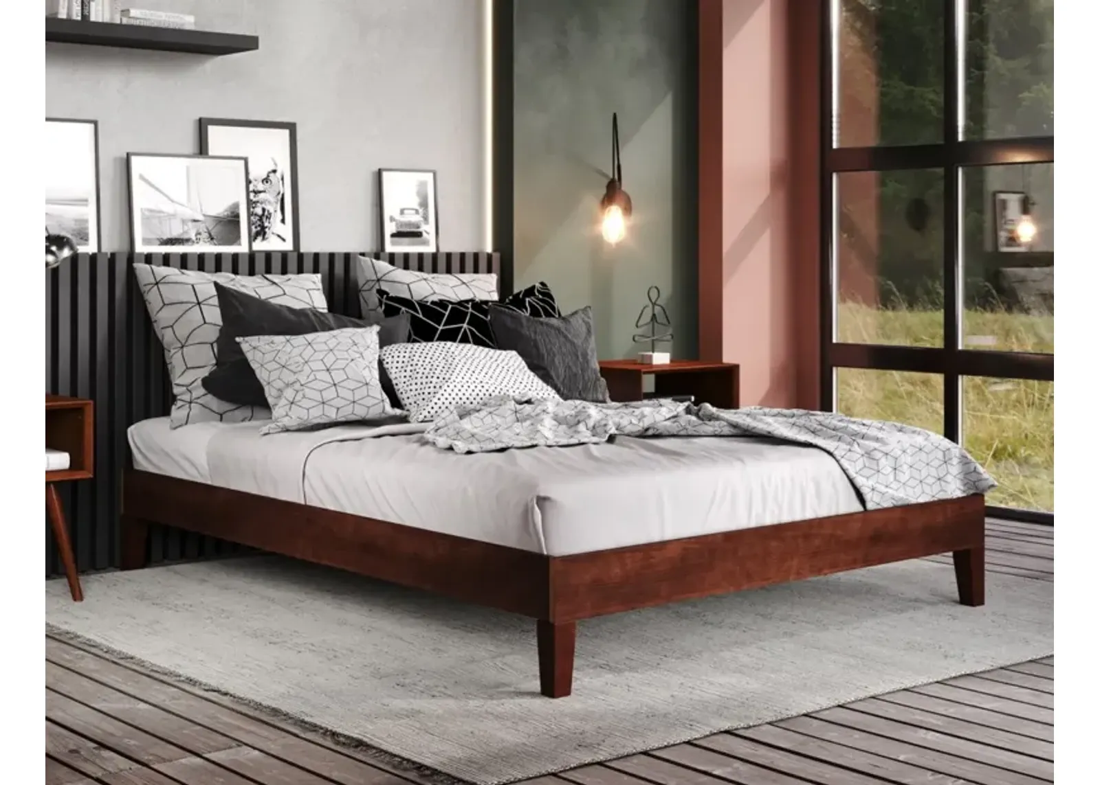 Steve Silver Nix Full Platform Bed Natural