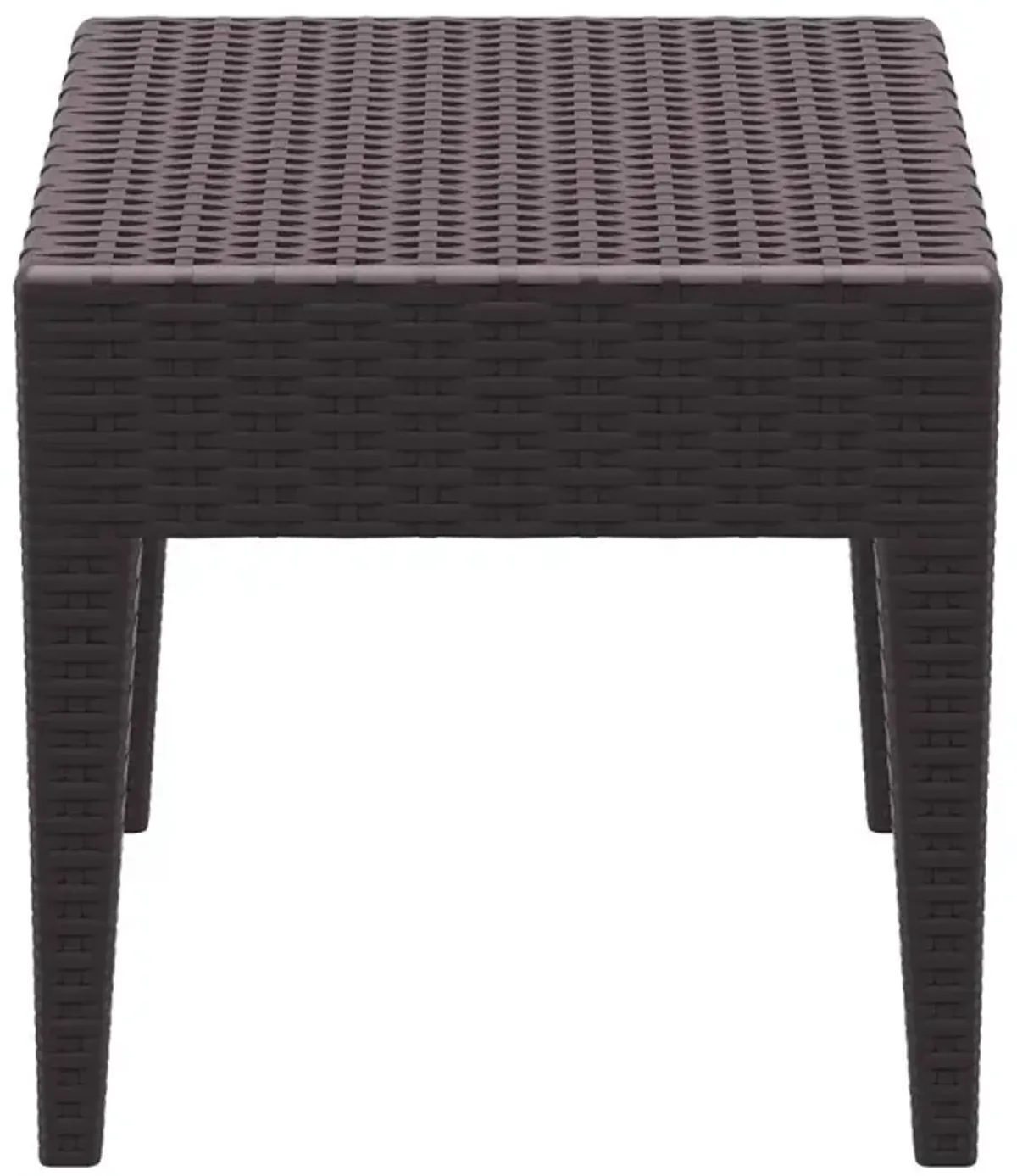 Compamia Miami Square Resin Side Table Brown